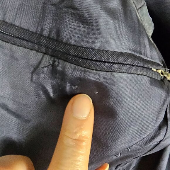 VTG Yves Saint Laurent Mens Navy Blazer Jacket Sz 40R Wool Mohair Quiet Luxury - Picture 7 of 15